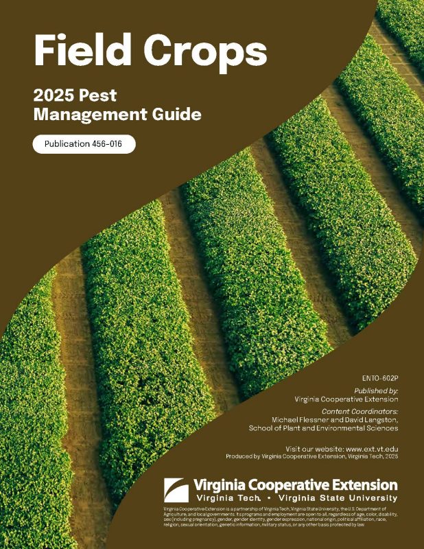 2025 Pest Management Guide - Field Crops Cover page of the publication.
