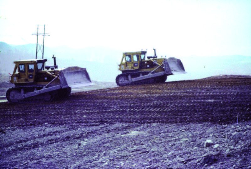 Figure 8. Typical grading and tracking-in operations for nonforest postmining land uses.