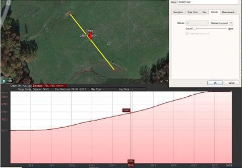 Screenshot of Google Earth Pro.