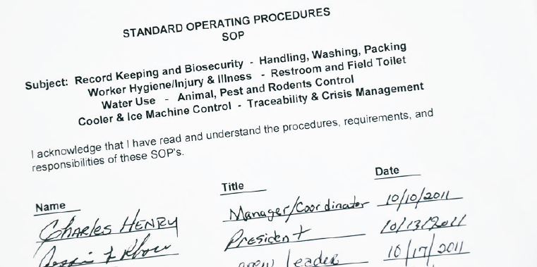 a photo of a sign sheet