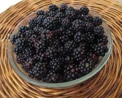 Fresh ripe blackberries