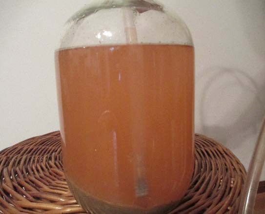 A glass jar filled with liquid