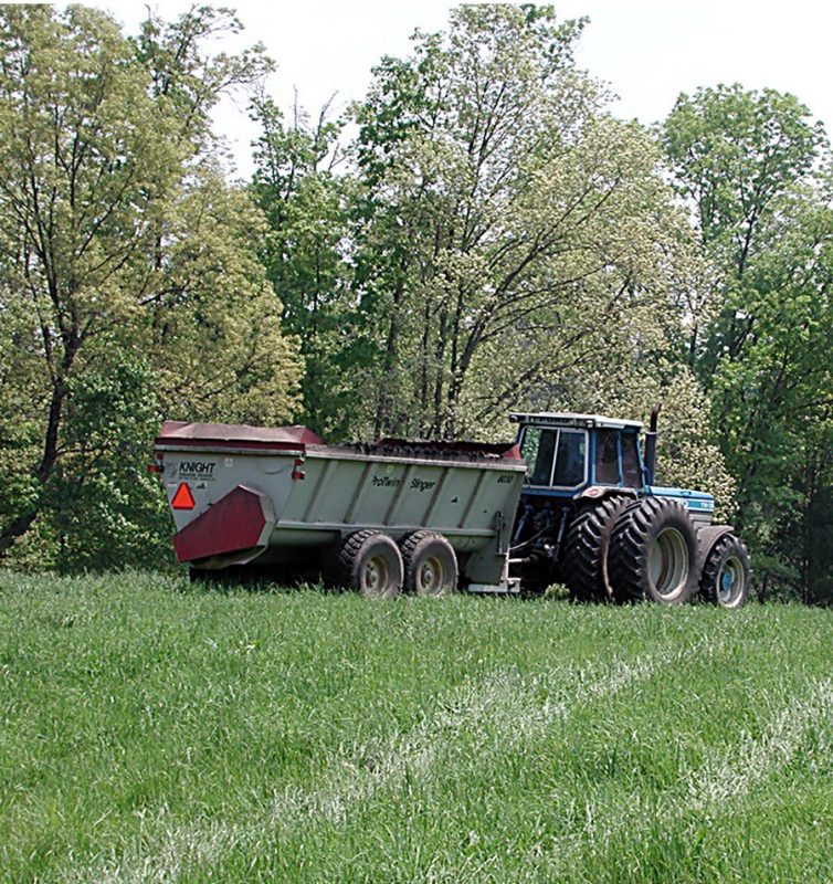 Photo of a tracter on pasture